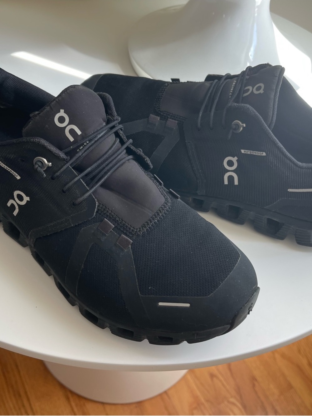 On Running Men's Black Cloud Athletic Sneakers Waterproof